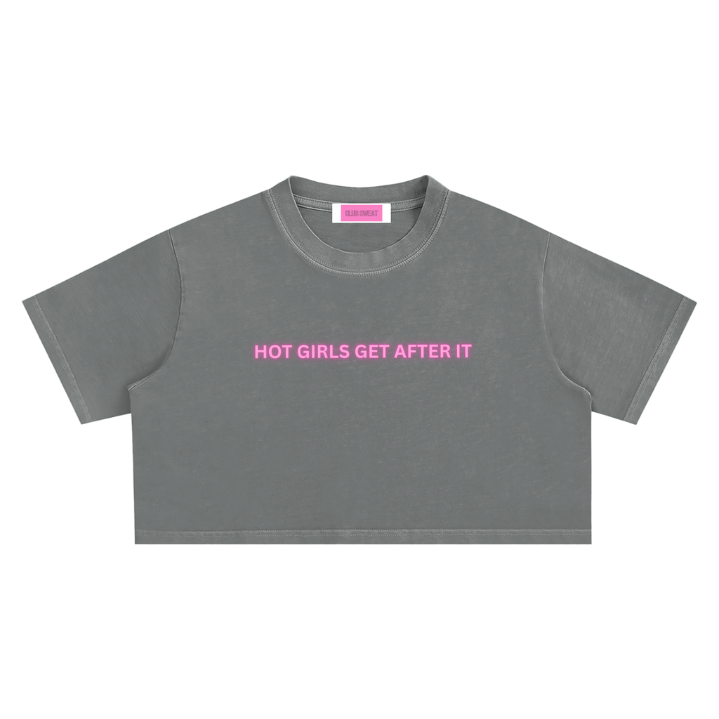 Snow Washed Crop Top