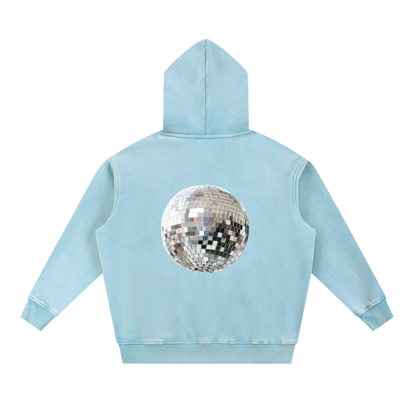 Snow Wash Fleece Oversize Hoodie