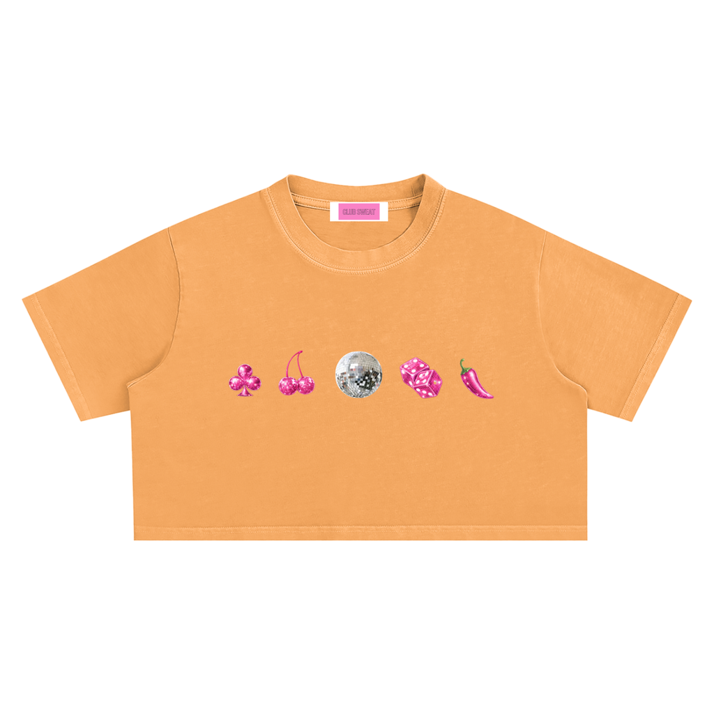 Snow Washed Crop Top