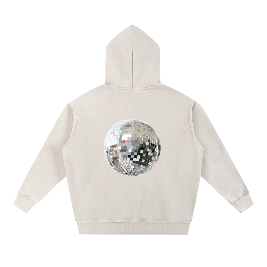 Snow Wash Fleece Oversize Hoodie