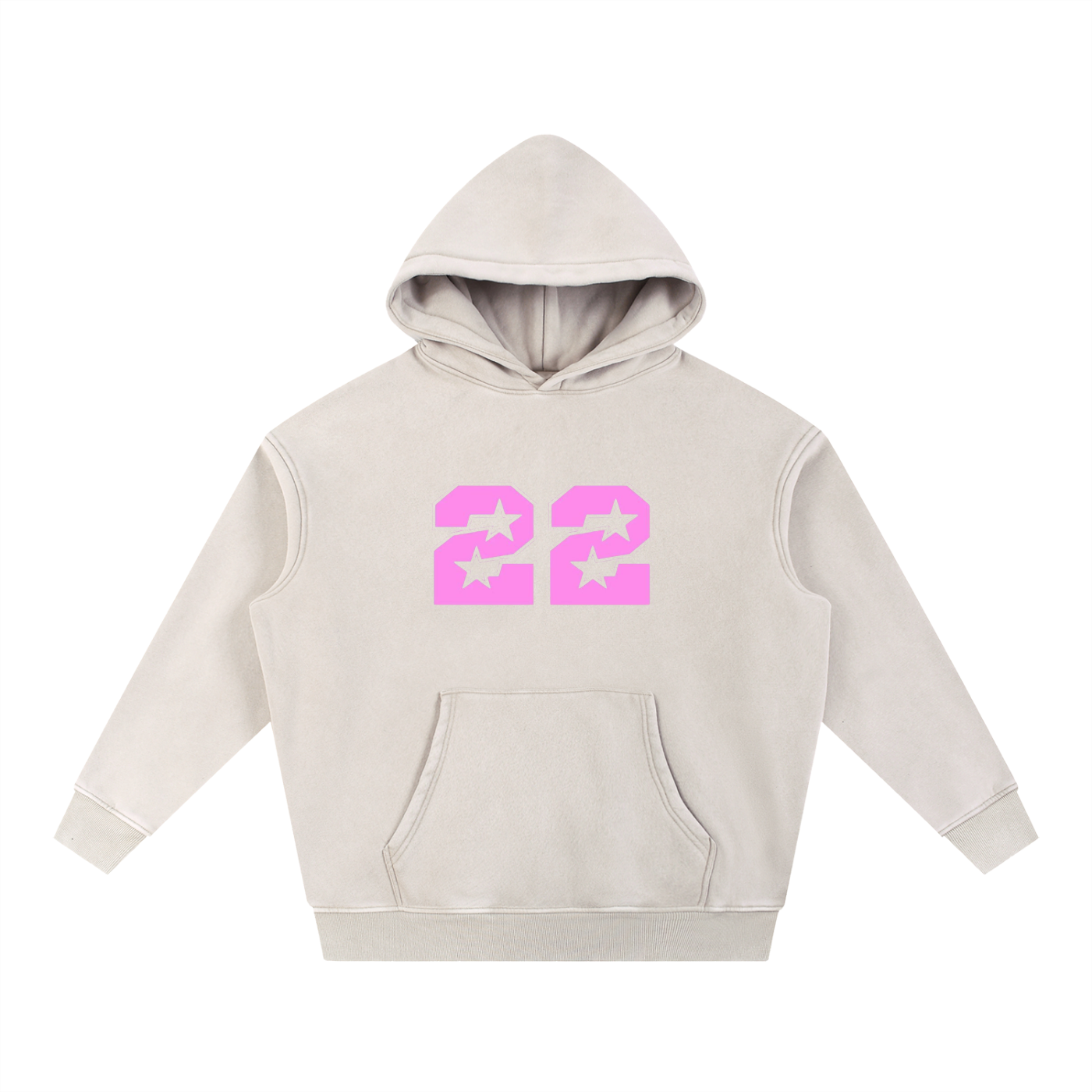 Snow Wash Fleece Oversize Hoodie